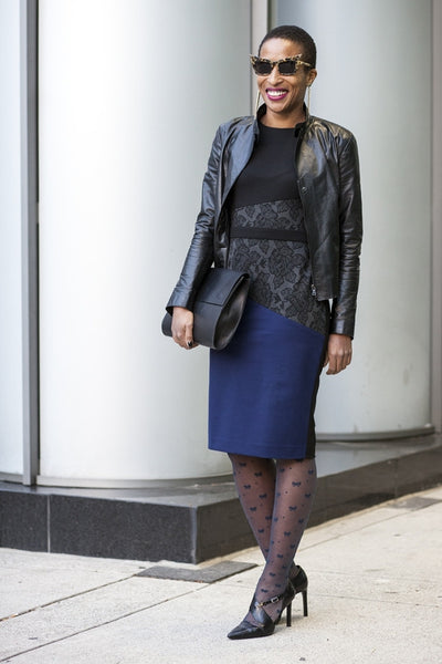 Anita Clark Wearing Rachel Sin