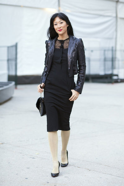 CHRISTINE CHO WEARING RACHEL SIN