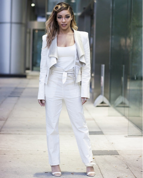 CHRYSTINA SAYERS WEARING RACHEL SIN