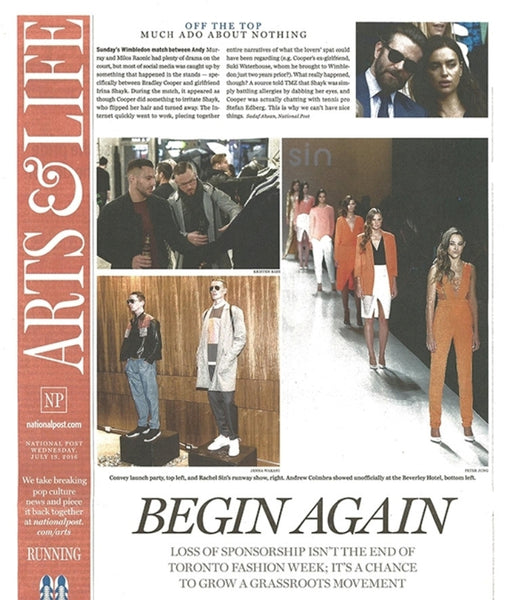 RACHEL SIN FEATURED IN THE NATIONAL POST