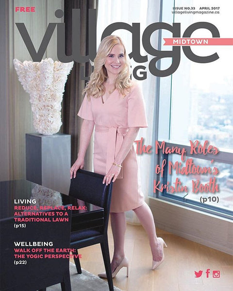 RACHEL SIN ON THE COVER OF VILLAGE LIVING