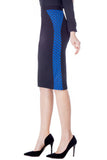 Graphic Knit Pencil Skirt