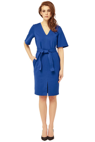 Colour Block V-Cut Dress